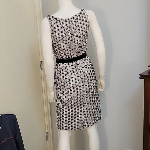 NINE WEST Monochrome Embroidered Eyelet Sleeveless Tank Grunge Dress - Picture 8 of 12